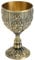 Cyrank Mittelalterlicher Kelch, Vintage Der Heilige Gral Kelch, Metall Weinkelch, Vintage Weinglas, Blumenmuster Kelchkelch Schnaps Becher Für Party Hochzeitsdekoration(Bronze)