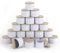 NEXBEXES Lot de 24 boîtes à bougies blanches de 226,8 g avec couvercles en métal imprimé grain de bois pour la fabrication de bougies, pots à bougies (113,4 g, blanc)
