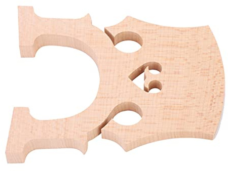 Durable Maple Cello Bridge, Excellent Sound Transmission, Lightweight, Easy Installation, Nice Accessory for 4/4 3/4 Cellos (4/4)