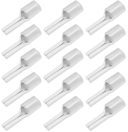 ECSiNG 25 Pièces Connecteur à Aiguille Nue en Cuivre Pur Étamé Borne à Broche Plate Non Isolée pour Bornes à Broche Plate en Tube de Cuivre Câble de 16 Mm²
