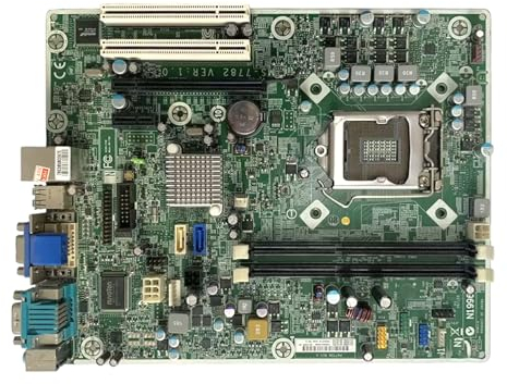Scheda madre per 676358-001 676358-501 676358-601 675885-001 Compatibile con Compaq 4300 Pro SFF Intel H61 LGA1155 16GB RAM 2X DDR3 mATX USB 2.0, RJ-45, VGA, DVI, SATA III ricondizionato