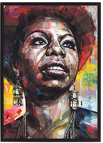Nina Simone Poster 29,7x42 cm (DIN A3) - gerahmt & signiert