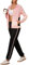 Uniexcosm Jogginganzug Damen Lang Trainingsanzug Zweiteiler Frauen Farbkontrast Sportanzug Fitness Freizeitanzug Reißverschluss Tracksuit & Sporthose Rosa XL