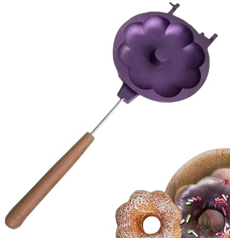 Gugelhupfform, Donut-Maschine für zu Hause – Robuste Kuchendekorationswerkzeuge aus Aluminium | Antihaft-Backblech mit langem Griff für Donut-Backform