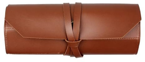 Vintage Leather Tool Roll Pouches Portable Wrench Roll for Barbers Woodworker Painter Chisels Tool Leather Storage Bag