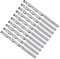 METALLIXITY Drill Bit (5.5mm) 10Pcs, 4241 High-Speed Steel Straight Shank 118° Uncoated Bright Finish Drill Bit for Wood Plastic Iron Copper Aluminum Low Soft Metal
