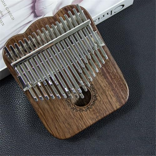 SXTYYH Kalimba 34 Tasten Massivholz Daumenklavier for Musikliebhaber Anfänger Thumb Piano Musikinstrument Mit Tragetasche, Stimmhammer, Tontasten-Aufkleber, Reinigungstuch(34 Tone - Mahogany A)
