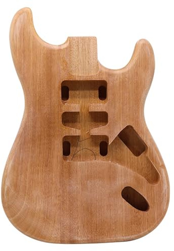 DIY Gitarrenbausatz Okumu Gitarre Barrel Original Holz Farbe Montiert Instrument DIY Zubehör