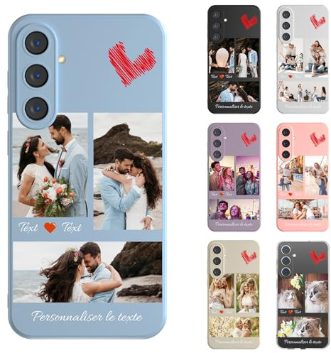 LQGBFCLK Personalisierte Handyhülle für Samsung Galaxy A56 5G, Personalisiert Hülle mit Bild Foto Text Selbst Gestalten Design Schutzhülle, Stoßfeste Kratzfeste weiche TPU Hülle (Mehrfarbig)