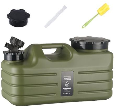 Generico 5L Serbatoio d'Acqua da Campeggio 31x13,7x17 Cm Contenitore per Acqua da con Rubinetto Campeggio Tanica Acquas Serbatoio per Acquas Potabile Secchio per Bere All'aperto, Escursionismo