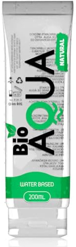 Bio Gleitgel wasserbasiert 200 ml – 100% natürliche Inhaltsstoffe, dermatologisch getestet, wasserlöslich, farblos & geruchlos, ohne Öl/Parfüm, kondom- & sexspielzeuggeeignet