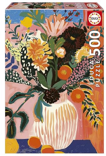 Educa - 500-teiliges Kinderpuzzle | Boho-Blume | Maße: 34 x 48 cm | Ab 11 Jahren (20545)