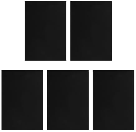 LRXIYODE Pellicola per Notebook, Cover PC Portatili 5 Pezzi in Pvc Nero, Rimovibile e Riutilizzabile, Protezione Antiurto e Antipolvere per Ufficio