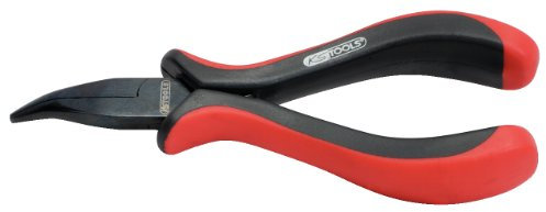 KS Tools 500.7022 Alicates para teléfonos de electrónica, curvos, 130mmL