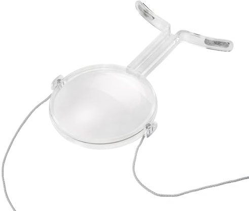 ESCHENBACH OPTIK maxiECONOMY Umhängelupe mit 2X Vergrößerung, Linse Ø 100 mm, weiß