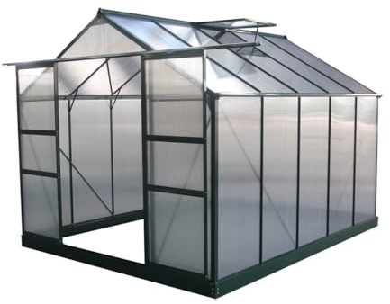 Habitat et Jardin Invernadero para jardín en policarbonato Dahlia Verde Pino 7,67 m²
