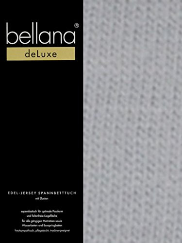 bellana® Deluxe Spannbetttuch für Wasserbetten und Boxspringbetten, 140-160 x 200-220 cm, Silber
