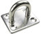 KAMERO Edelstahl Augplatte D14, V4A, 80x55mm, rostfrei, Wandhaken/Deckenhaken, Groß, Maxi
