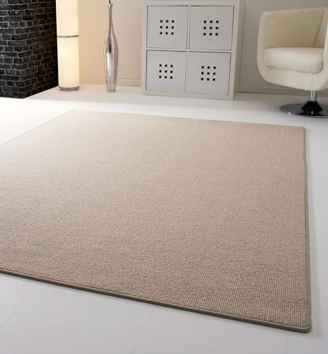 Steffensmeier Designer Teppich Modern Berber Wellington in Hellgrau, Größe: 100x200 cm