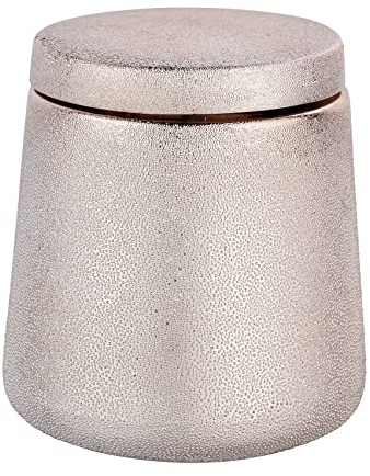 WENKO Universaldose Glimma Rosé, 23672100, Rosa, Maße (B/H x T): Ø 10 x 11.5 cm