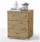 Universal Nachttisch in Artisan Eiche Optik - Moderner Nachtschrank mit drei Schubladen für Ihr Boxspringbett - 46 x 61 x 42 cm (B/H/T)