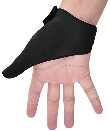 Alomejor Bowling Bowling Thumb Saver Schutzhandschuh Links rechts Speed-Handschuh für Bowling Ball Sports (schwarz)