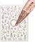 3 Blatt Nagelsticker - hauchdünne Stick On Nail Slides - Selbstklebende Nail Sticker, Nail Art für Weihnachten