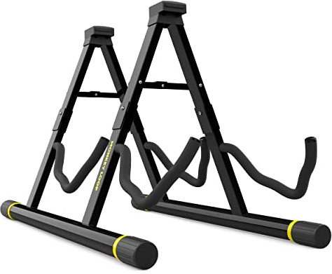 Monkey Loop Double Prime - Guitare Stand pied pour 2 Guitares - Compatible avec les Guitares Acoustiques, Électriques et Basses - Robuste et Stable - Accessoire Pliage