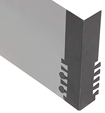 FIREND Ecke aussen 50x50mm 2mm h200mm für Rasenkante Corten Stahl Edelrost Mähkante Beeteinfassung Umrandung Metall Magic Rasen ZP