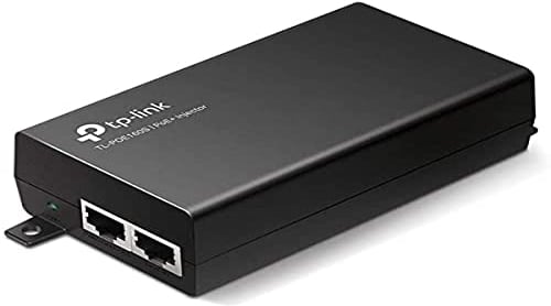 TP-Link TL-POE160S PoE+ Injektor (2 Gigabit-Ports, kompatibel mit 802.3af /at, Gesamtleistung mit bis zu 30W, Wandmontage und Desktop-Design, Plug and Play)Schwarz, único