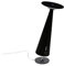 Zafferano - Dama Pro Dimmbare LED-Tischleuchte aus Aluminium, USB-Seite zum Laden von mobilen Geräten, Kontakt-Ladestation, Schutzart IP54 Indoor / Outdoor, H29cm, Stecker EU - Schwarz, ZAFDAMAPROUSB-BK