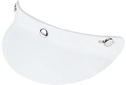 balikha 3 Snap Motorcycle Helmet Visor Peak UV Sun Visor Shields - White