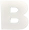 DecoPorex AMZ0326 Ornament, Polystyrol, Buchstabe B, 40cm