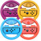 COODIO Volant Switch, Racing Wheel Joy Con, Volant de Course Pour Mario Kart 8 Deluxe / Nintendo Switch & Modèle OLED, Violet Néon / Orange Néon / Rouge Néon / Bleu Néon (Pack de 4)
