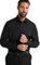 JP 1880 Camisa JP1880, ejecutiva, no precisa plancharse, Cuello Kent, Manga Larga, Ajuste cómodo, hasta la Talla 8XL Negro 6XL 804890100-6XL