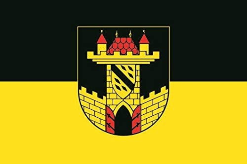 U24 Aufkleber Leisnig Flagge Fahne 8 x 5 cm Autoaufkleber Sticker