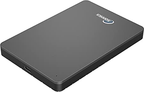 Sonnics 500GB Tipo C USB 3.1 Esterni Portatile Hard-Disk per Finestre PC, Mac, Smart TV, XBOX ONE/Serie X & PS4 /PS5, Grigio