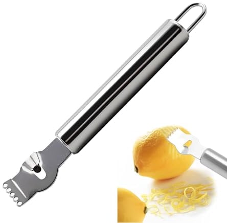 Lemon Zester, Zester, Lemon Grater Zester, Stainless Steel Fruit Peel Grater Suitable, for Oranges, Grapefruit, Safe and Energy Saving Hands