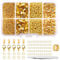 300 Pcs Jewellery Clasps Set, with Lobster Clasps Jump Rings, Crimp Ends, Chain Extender, Jump Ring Opener and Tweezer, Bracelet Clasps Necklace Clasps for Jewellery Making DIY Craft (Gold)