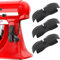 Kabel Organizer für Geräte - Kitchen Cable Organiser 3 Stücke Kabelaufwickler für Küchenmixer Kabelclip Selbstklebend Kabelhalter Kabelaufwicklung für Mixer Reiskocher Air Fryer, Schwarz Rechteck