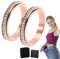 Donubiiu Vikanda Thermogenic Moissanite Spinner Ring, Vikanda Thermogener Moissanit Spinner Ring, Vikanda Spinner Ring, Stainless Steel Rings for Women Men (2 Rose Gold,10)
