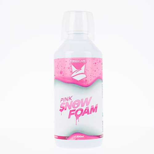 FOXED Care - Colour Foam in Pink 0,5L - Hochleistungs Snow Foam zur Auto Vorwäsche inkl. Messbecher in rosa