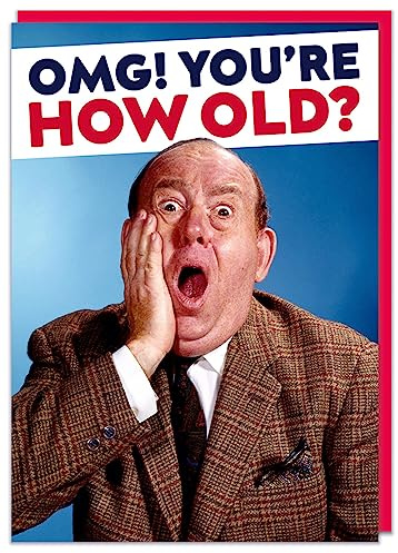 Dean Morris Cards OMG You're how old Birthday Card - Male Birthday Card - Funny Rude Birthday for Him Dad Friends Family - Banter