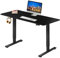 Juskys Höhenverstellbarer Schreibtisch 140x60cm - Elektrisch stufenlos verstellbar Bürotisch Sitz- & Stehtisch Speicherplatz Memory-Funktion - Schwarz
