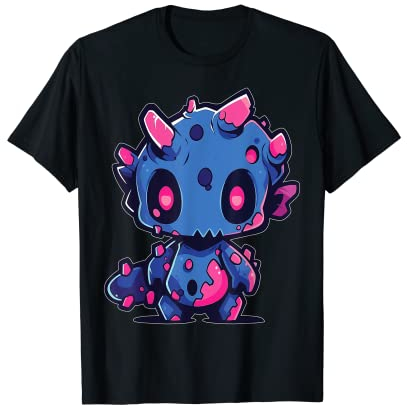 Lustiges Monster Cute Cartoon Comic Halloween Graffiti Anime T-Shirt