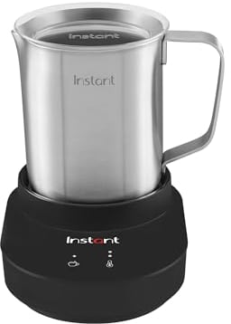 Espumador de leche eléctrico instantáneo automático de 500 ml, 3 ajustes de espuma y temperatura, para leche clásica o tenativa de leche, fácil de usar y limpiar