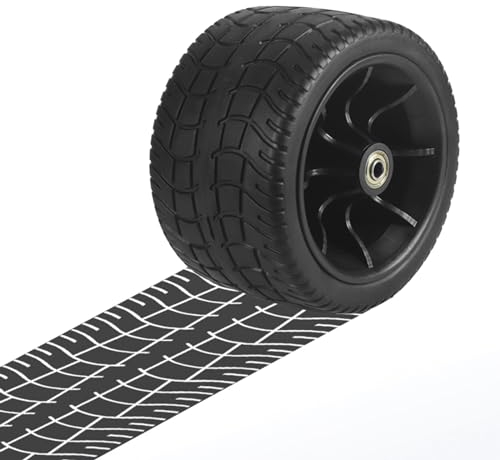 ErsatzräDer FüR Gartenwagen, Rad Mit Doppellager, Ersatzteile FüR Klappwagen, ErsatzräDer FüR Bollerwagen, ErsatzräDer FüR Rollator,17 X 10 Cm (1)