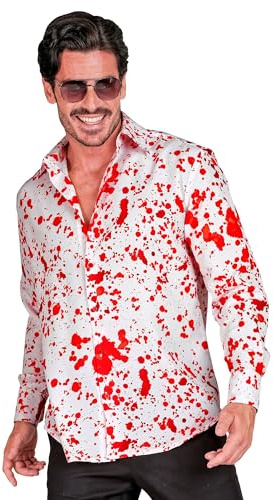 W WIDMANN MILANO Party Fashion - Halloween Hemd Herren | Langarm, Herrenhemd als Verkleidung für Halloween, Horror-Events, Karneval, Mottoparty