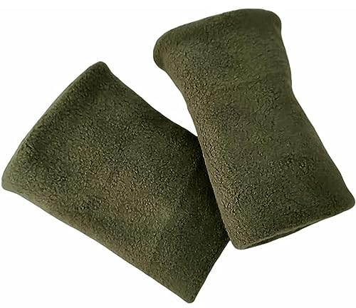 Britta Meier Baumwoll-Fleece Pulswärmer aus Ostfriesland (Dunkelgrün)