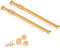 2 Pack Wardrobe Rail, Extendable Clothes Rail Pole, Wardrobe Pole Extendable 44-76cm with End Sockets, Screws